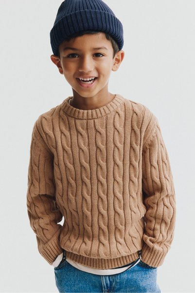 Cotton Hair Knitted Sweater