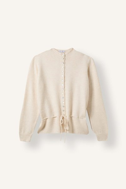Relax Fit Crew Neck Knit Cardigan I7074AX26WN
