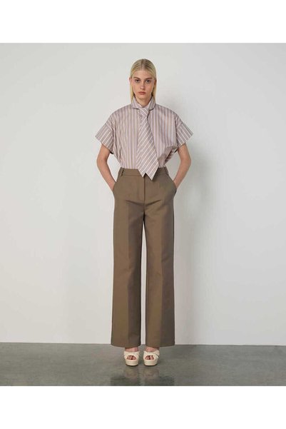 POCKET STRAIGHT FIT TROUSERS