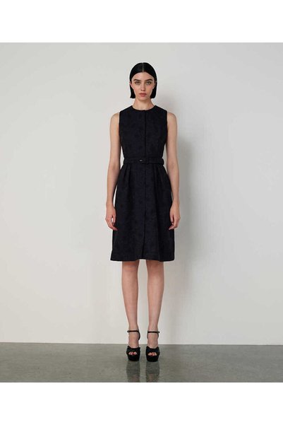 Flower Jacquard Dress