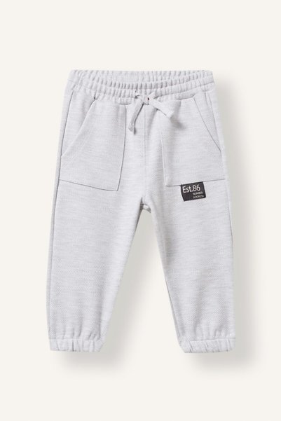 Jogger Fit Patch Pocket Label Detailed Sweatpants for Baby Boy I0659A526Au