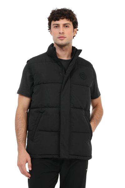 Men's Black Vest ml Arnold Vest 4Ct646