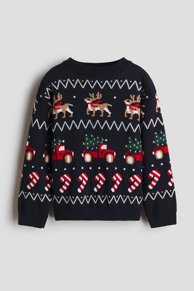 Jacquard Knit Sweater