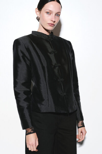 Knot Buttoned Jacket