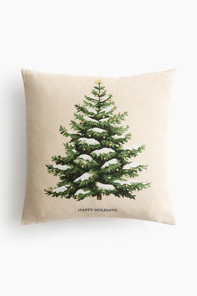 Printed Canvas Cushion Cover