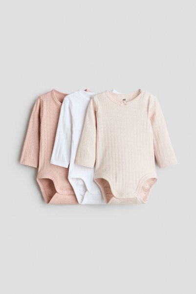 3-Pack Hole Pattern Bodysuit