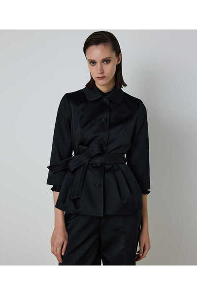 BELTED PEPLUM JACKET