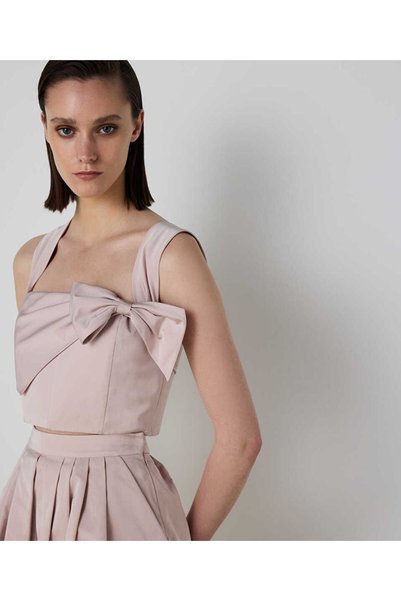 CROP BLOUSE WITH BOW