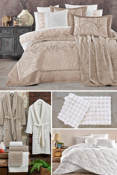 Bahar 21-Piece Dowry Set Beige