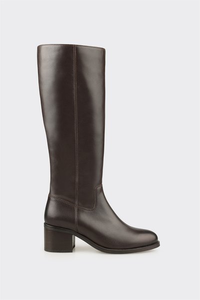 Brown Leather Women's Boots
