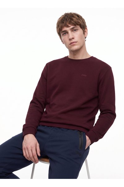 Sweatshirt, S, Burgundy