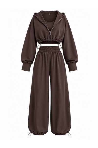 Brown Crop Triple Set - 3223