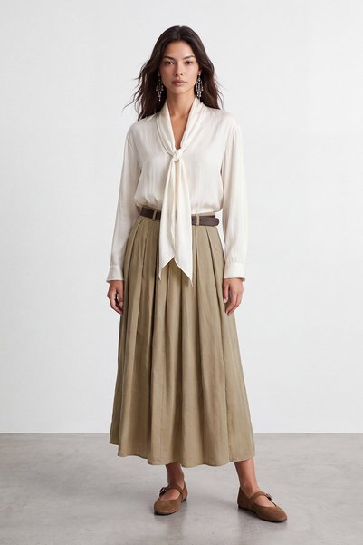 Belted Skirt