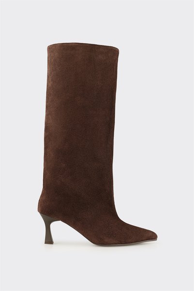 Brown Leather Women's Casual Boots