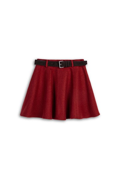 Tri-Ketty Skirt with Belt