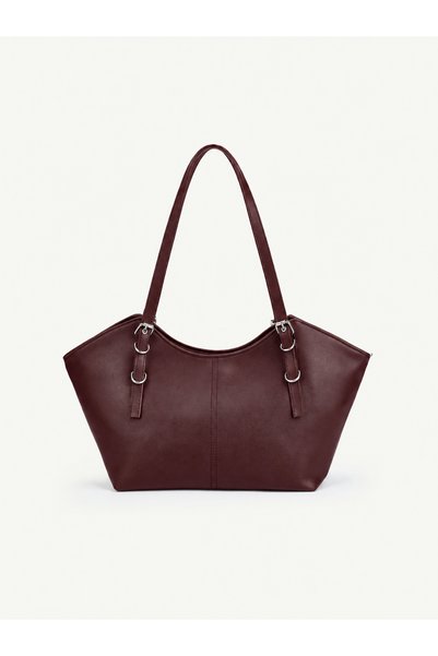 Bordo Shk355 Large Volume, Buckle Detailed, Zippered, Adjustable Strap, Hand and Shoulder Bag
