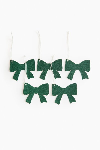 5-Piece Bow-Shaped Gift Note Cards