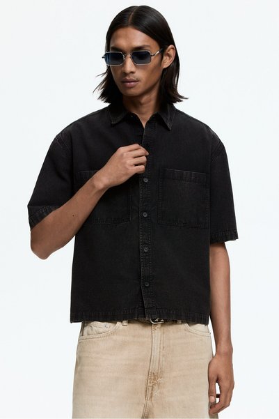 Cotton Canvas Shirt Relaxed Fit
