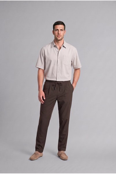 Relaxed Fit Comfortable Fit Regular Waist Tube Leg Jean Trousers G8149Ax26Au