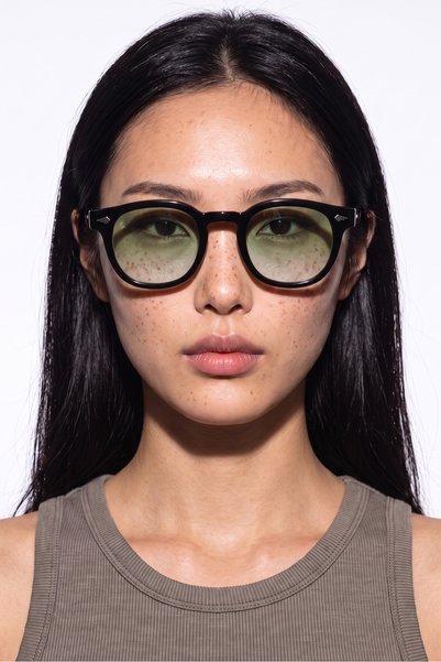 Dunke Black Green Gradient Sunglasses