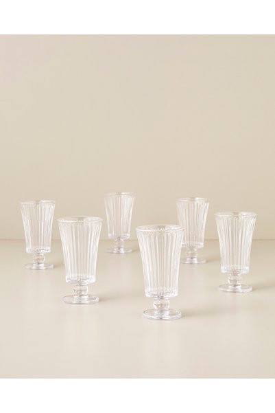 Ardelia Glass Set of 6 Coffee Side Glasses 105 ml Transparent