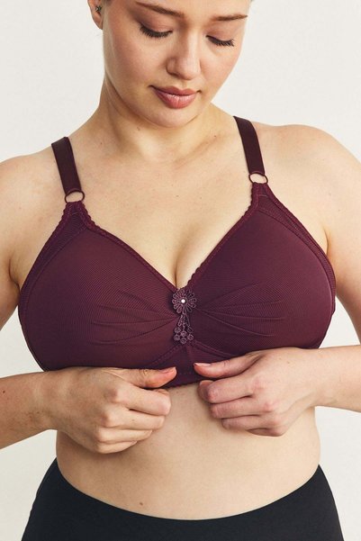 Wireless Gathering Bra Cc894 Purple