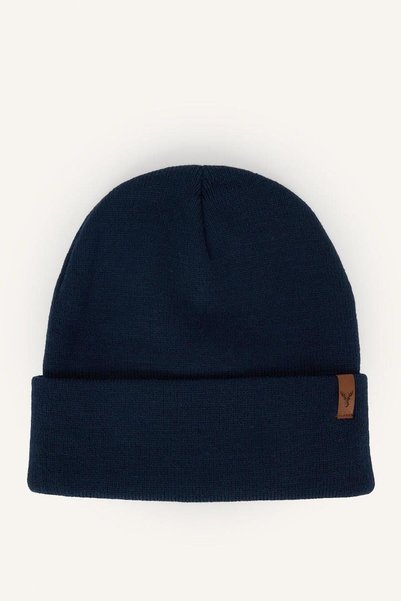 Men's Woven Label Knitwear Beanie E9967Ax26Wn