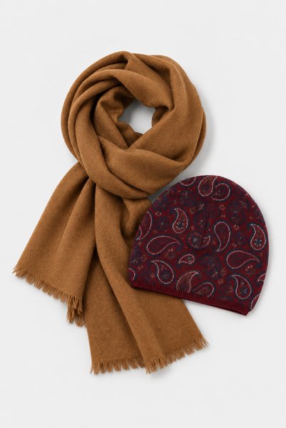 Ds Damat Beige Atki Beanie Set