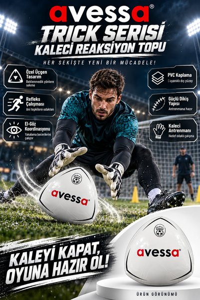 Trick Series Goalkeeper Running Reaction Ball - Reflex and Coordination Developer