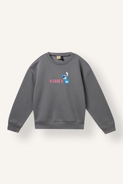 Disney Lilo & Stitch Relaxed Fit Crew Neck Printed Sweatshirt Girls I3555A826Au