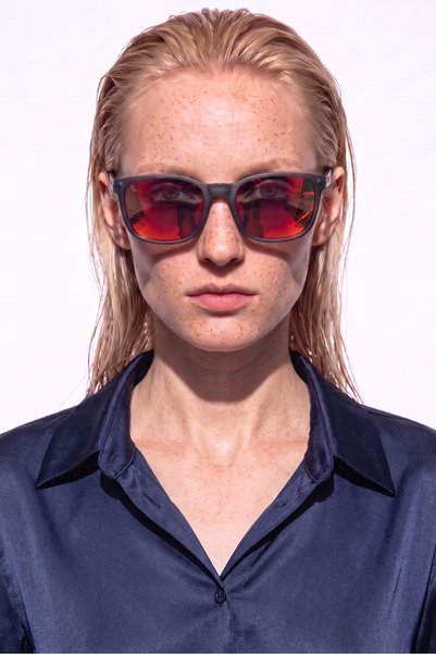 Relsa Grey Pink Mirror Sunglasses