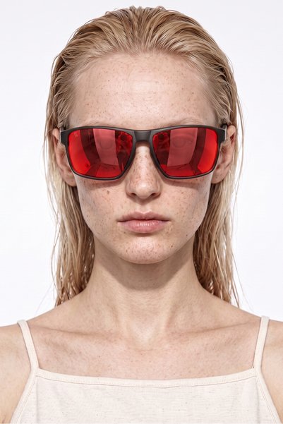Flyn Gray Pink Mirror Sunglasses