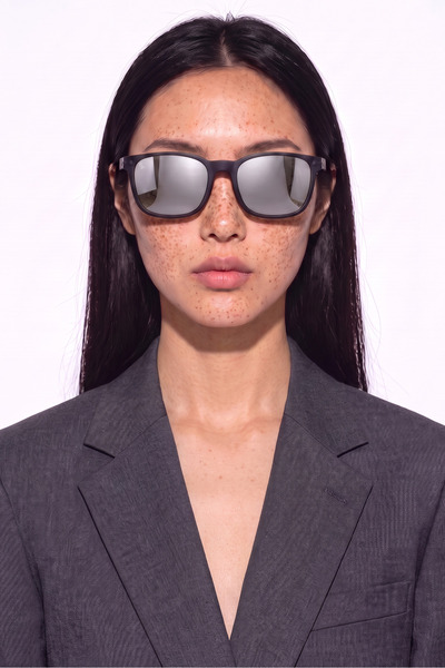 Relsa Black Grey Mirror Sunglasses