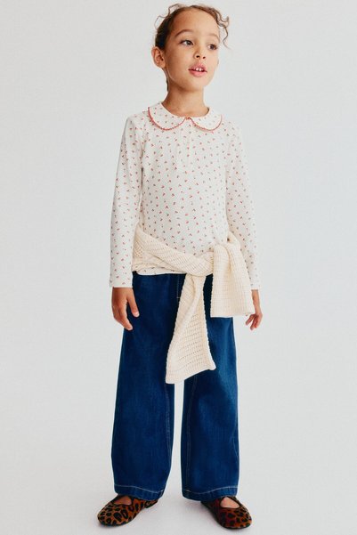 Cotton and Collared Top