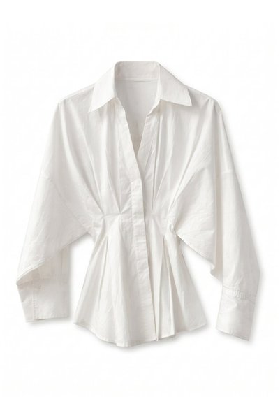 White Shirt with Waistband
