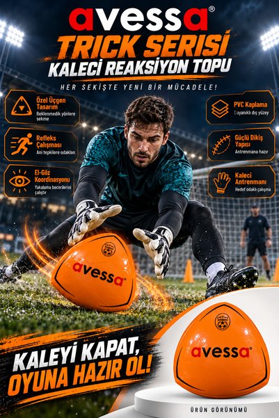 Trick Series Goalkeeper Running Reaction Ball - Reflex and Coordination Developer