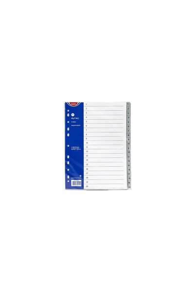 Separator with 1-20 Numbers