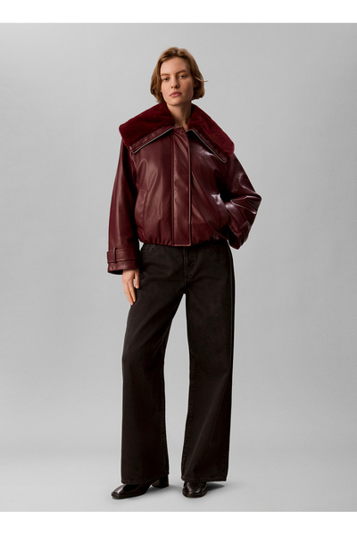 Jeans Jacket, Xs, Red