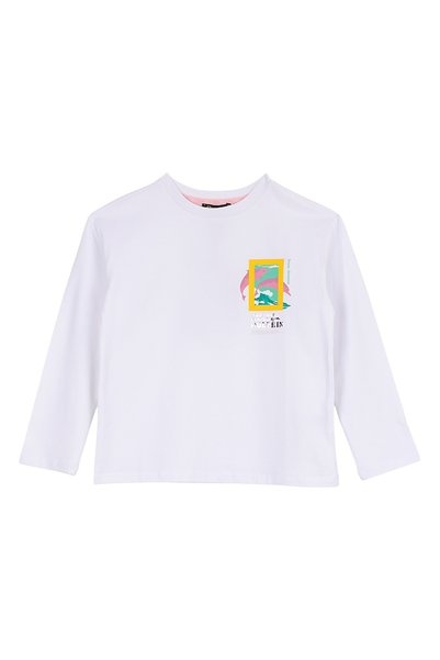 White Girls' T-Shirt N6Wg-Tst4864