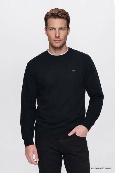 Cotton Thessaloniki Regular Fit Crew Neck Sweatshirt