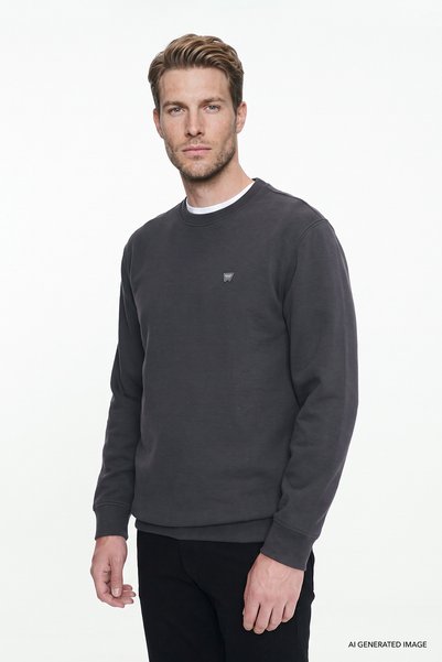 Cotton Thessaloniki Regular Fit Crew Neck Sweatshirt