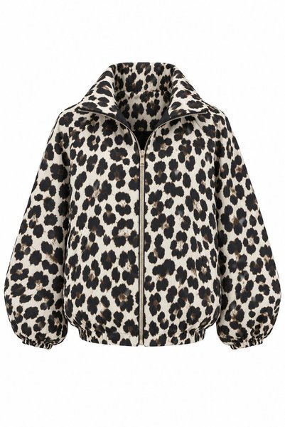 Leopar Bomber Ceket - 9636
