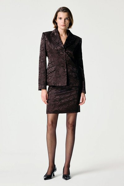 Brown Pencil Skirt