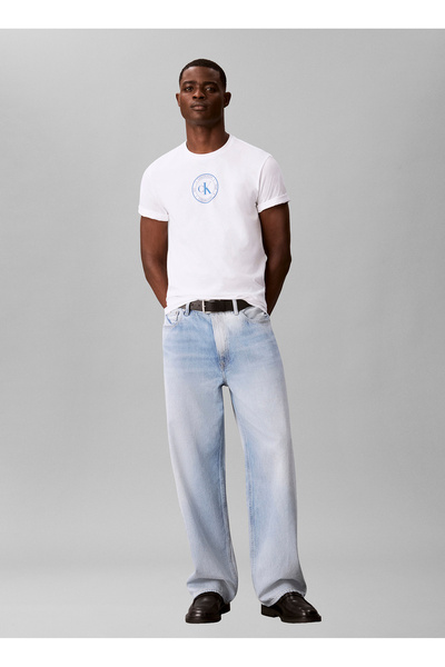 Jeans T-Shirt, L, White