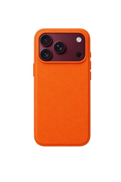 iPhone 18 Pro Max Compatible Woven Fabric Textured Camera Protected Luxury Magsafe Supported Case