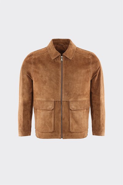 Tan Leather Men's Jacket