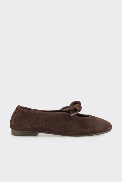 Brown Leather Women's Casual Shoes