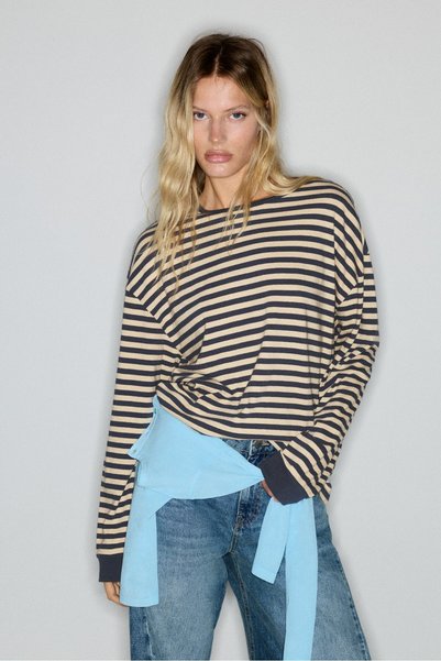 Striped Long-Sleeved T-Shirt