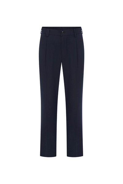 Navy Blue Men's Trousers Plezzo