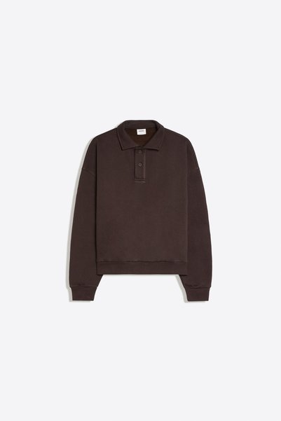 Buttoned Polo Sweatshirt